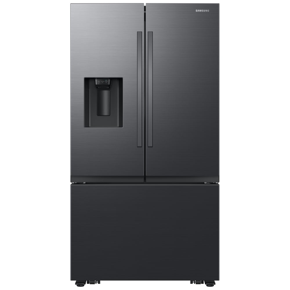Samsung RF32CG5400MTAA French Door Refrigerator, 36 inch Width, ENERGY STAR Certified, 31 cu. ft. Capacity, Ice Dispenser (Freezer Located), Black Matte Steel colour