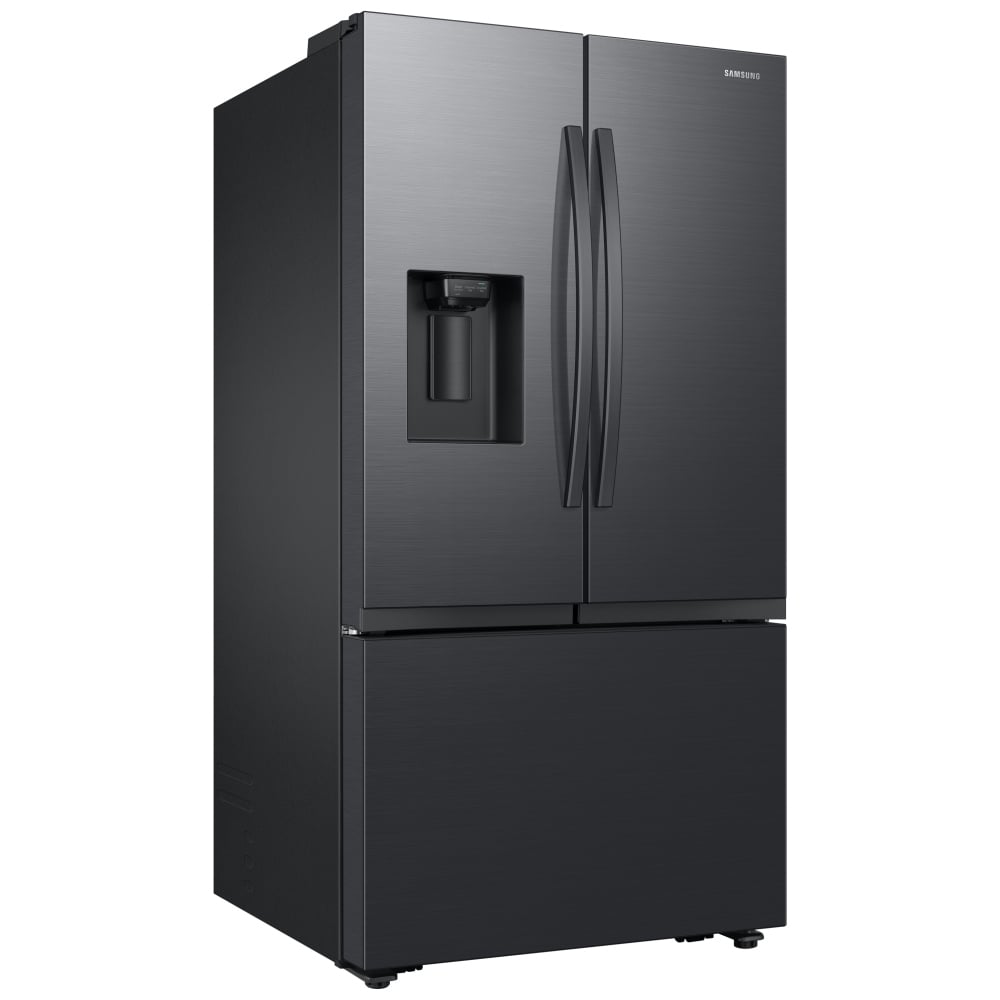 Samsung RF32CG5400MTAA French Door Refrigerator, 36 inch Width, ENERGY STAR Certified, 31 cu. ft. Capacity, Ice Dispenser (Freezer Located), Black Matte Steel colour