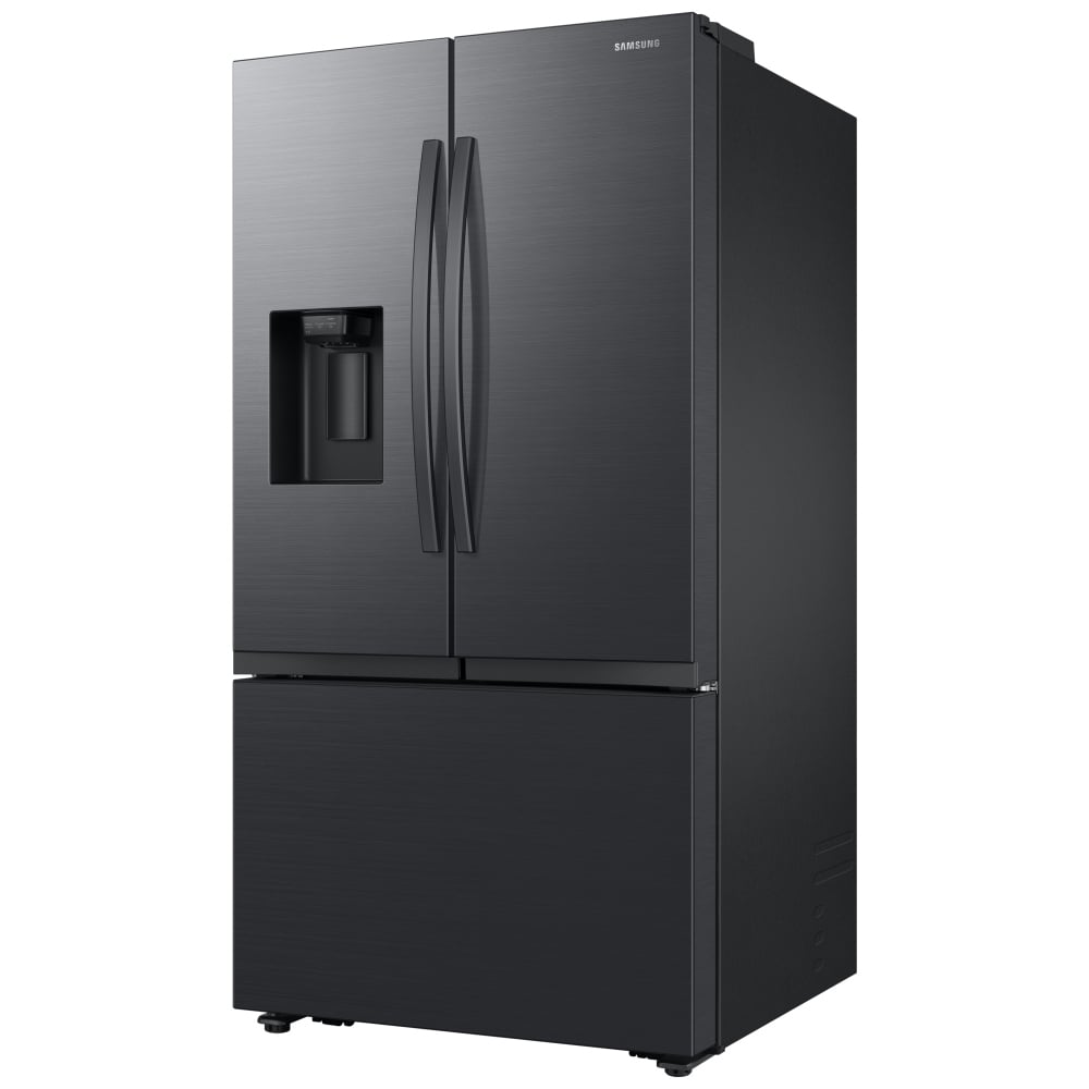Samsung RF32CG5400MTAA French Door Refrigerator, 36 inch Width, ENERGY STAR Certified, 31 cu. ft. Capacity, Ice Dispenser (Freezer Located), Black Matte Steel colour