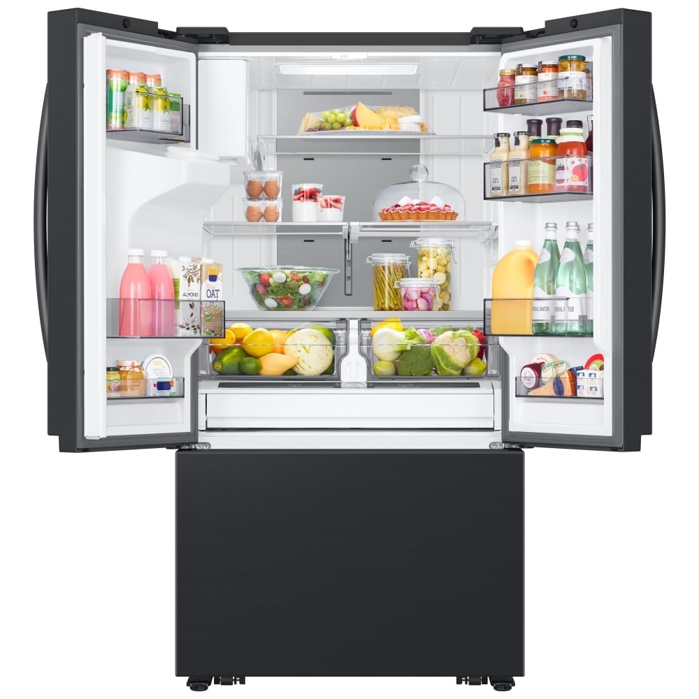Samsung RF32CG5400MTAA French Door Refrigerator, 36 inch Width, ENERGY STAR Certified, 31 cu. ft. Capacity, Ice Dispenser (Freezer Located), Black Matte Steel colour