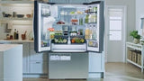 Samsung RF32CG5400SRAA French Door Refrigerator, 36 inch Width, 31 cu. ft. Capacity, Water Dispenser (Exterior), Ice Dispenser (Freezer Located), ENERGY STAR Certified, Stainless Steel colour