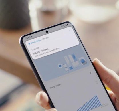 Samsung RF32CG5400SRAA French Door Refrigerator, 36 inch Width, ENERGY STAR Certified, 31 cu. ft. Capacity, Water Dispenser (Exterior), Ice Dispenser (Freezer Located)