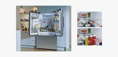 Samsung RF32CG5400SRAA French Door Refrigerator, 36 inch Width, ENERGY STAR Certified, 31 cu. ft. Capacity, Water Dispenser (Exterior), Ice Dispenser (Freezer Located)