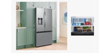 Samsung RF32CG5400SRAA French Door Refrigerator, 36 inch Width, 31 cu. ft. Capacity, Water Dispenser (Exterior), Ice Dispenser (Freezer Located), ENERGY STAR Certified, Stainless Steel colour