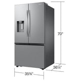 Samsung RF32CG5400SRAA French Door Refrigerator, 36 inch Width, 31 cu. ft. Capacity, Water Dispenser (Exterior), Ice Dispenser (Freezer Located), ENERGY STAR Certified, Stainless Steel colour