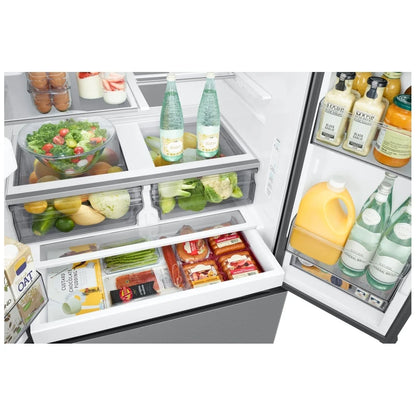 Samsung RF32CG5400SRAA French Door Refrigerator, 36 inch Width, ENERGY STAR Certified, 31 cu. ft. Capacity, Water Dispenser (Exterior), Ice Dispenser (Freezer Located),