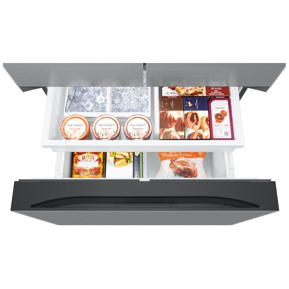 Samsung RF32CG5400SRAA French Door Refrigerator, 36 inch Width, ENERGY STAR Certified, 31 cu. ft. Capacity, Water Dispenser (Exterior), Ice Dispenser (Freezer Located)