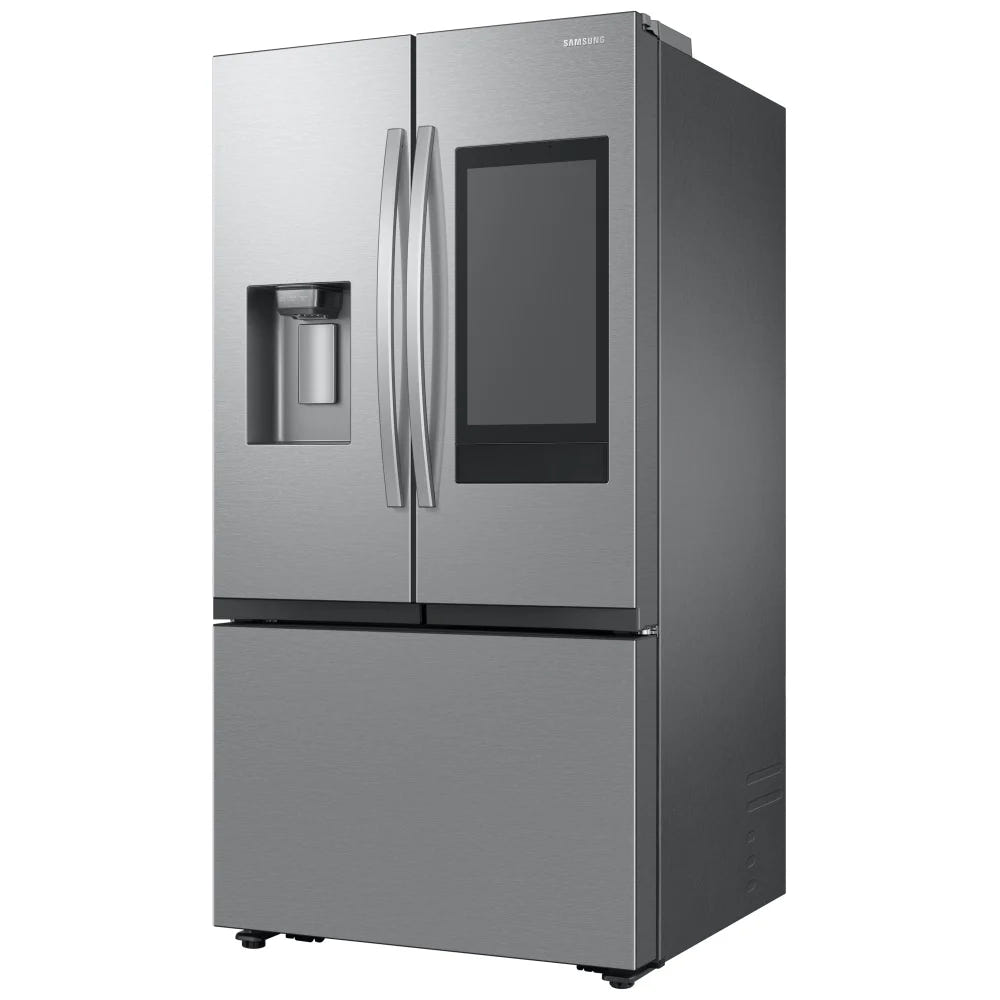 Samsung RF32CG5900SRAC French Door Refrigerator, 36 inch Width, ENERGY STAR Certified, 31 cu. ft. Capacity, Water Dispenser (Exterior), Ice Dispenser (Thru Door), Stainless Steel colour Family Hub