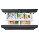Samsung RF70H30GEEAA French Door Refrigerator, 36 inch Width, 29 cu. ft. Capacity, Water Dispenser (Exterior), Ice Dispenser (Thru Door), ENERGY STAR Certified, Matt Black Stainless colour