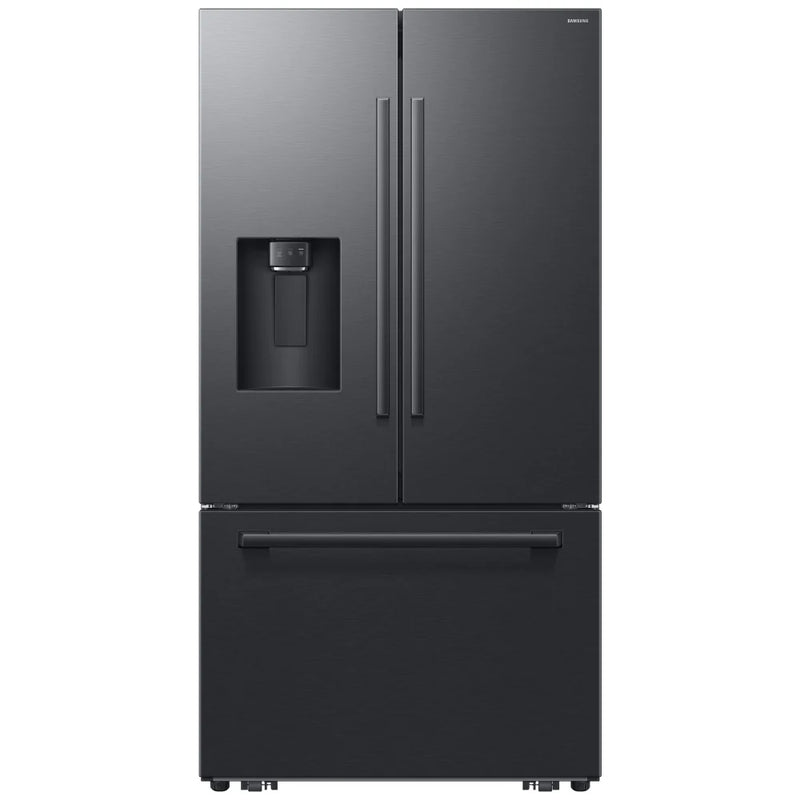 Samsung RF70H30GEEAA French Door Refrigerator, 36 inch Width, 29 cu. ft. Capacity, Water Dispenser (Exterior), Ice Dispenser (Thru Door), ENERGY STAR Certified, Matt Black Stainless colour