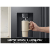 Samsung RF70H30GEEAA French Door Refrigerator, 36 inch Width, 29 cu. ft. Capacity, Water Dispenser (Exterior), Ice Dispenser (Thru Door), ENERGY STAR Certified, Matt Black Stainless colour