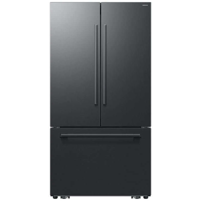 Samsung RF70H30KEEAA French Door Refrigerator, 36 inch Width, 29.5 cu. ft. Capacity, Water Dispenser (Interior), Ice Dispenser (Freezer Located), ENERGY STAR Certified, Matt Black Stainless colour
