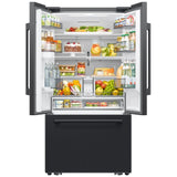 Samsung RF70H30KEEAA French Door Refrigerator, 36 inch Width, 29.5 cu. ft. Capacity, Water Dispenser (Interior), Ice Dispenser (Freezer Located), ENERGY STAR Certified, Matt Black Stainless colour