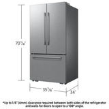 Samsung RF70H30KERAA French Door Refrigerator, 36 inch Width, 29.5 cu. ft. Capacity, Water Dispenser (Interior), Ice Dispenser (Freezer Located), ENERGY STAR Certified, Stainless Steel colour