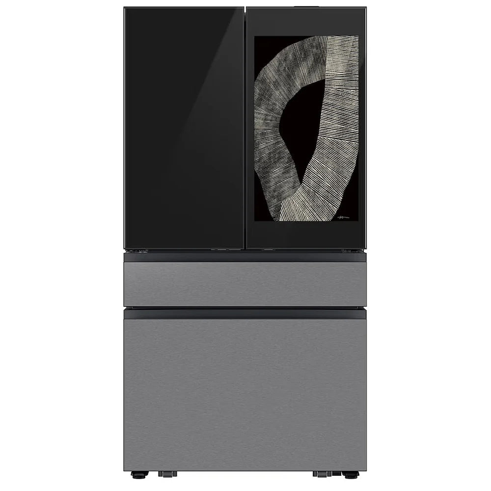 Samsung Bespoke RF90F23AECRAC French Door Refrigerator, 36 inch Width, 22.5 cu. ft. Capacity, Counter Depth, Water Dispenser (Interior), Ice Dispenser (Freezer Located), ENERGY STAR Certified, Stainless Steel colour, AI Family Hub™+, AI Vision Inside™