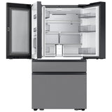 Samsung Bespoke RF90F23BECRAA Counter Depth French Door Refrigerator, 36 inch Width, 23 cu. ft. Capacity, Counter Depth, Custom Panel Ready, Water Dispenser (Interior), Ice Dispenser (Freezer Located), ENERGY STAR Certified, Stainless Steel colour