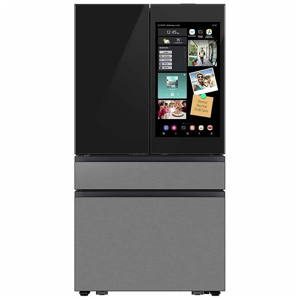 Samsung RF90F29AECRAC French Door Refrigerator, 36 inch Width, 28.6 cu. ft. Capacity, Water Dispenser (Interior), Ice Dispenser (Freezer Located), ENERGY STAR Certified, Stainless Steel colour, AI Family Hub™+, AI Vision Inside™, FlexZone™