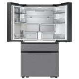 Samsung Bespoke RF90F29BECRAA French Door Refrigerator, 36 inch Width, 29 cu. ft. Capacity, Custom Panel Ready, Water Dispenser (Interior), Ice Dispenser (Freezer Located), ENERGY STAR Certified, Stainless steel colour