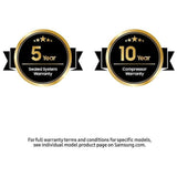 Samsung Bespoke RF90F29BECRAA French Door Refrigerator, 36 inch Width, 29 cu. ft. Capacity, Custom Panel Ready, Water Dispenser (Interior), Ice Dispenser (Freezer Located), ENERGY STAR Certified, Stainless steel colour