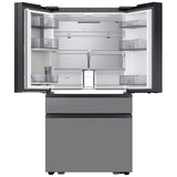 Samsung Bespoke RF90F29BECRAA French Door Refrigerator, 36 inch Width, 29 cu. ft. Capacity, Custom Panel Ready, Water Dispenser (Interior), Ice Dispenser (Freezer Located), ENERGY STAR Certified, Stainless steel colour