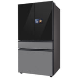 Samsung Bespoke RF90F29BECRAA French Door Refrigerator, 36 inch Width, 29 cu. ft. Capacity, Custom Panel Ready, Water Dispenser (Interior), Ice Dispenser (Freezer Located), ENERGY STAR Certified, Stainless steel colour