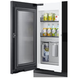 Samsung Bespoke RF90F29BECRAA French Door Refrigerator, 36 inch Width, 29 cu. ft. Capacity, Custom Panel Ready, Water Dispenser (Interior), Ice Dispenser (Freezer Located), ENERGY STAR Certified, Stainless steel colour