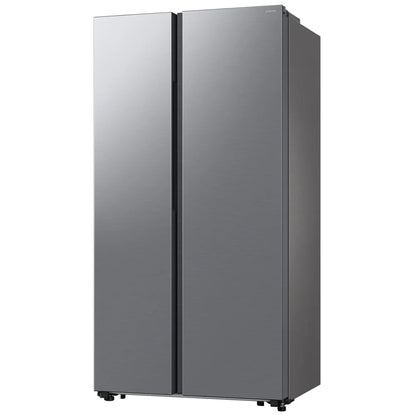Samsung Bespoke RS20DG4000M9AA Side by Side Counter Depth Refrigerator, 36 inch Width, ENERGY STAR Certified, Counter Depth, 20.5 cu. ft. Capacity, Silver colour