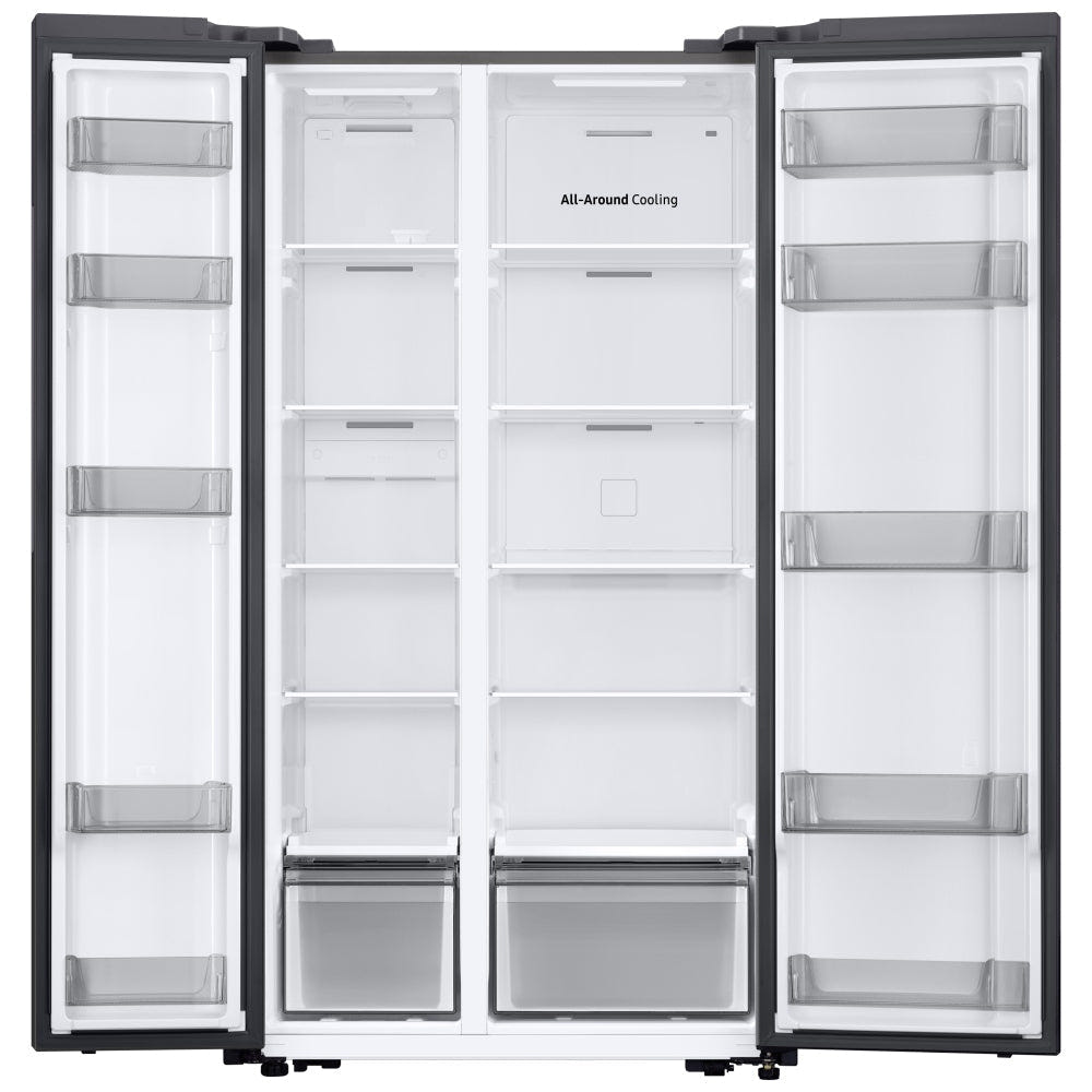 Samsung Bespoke RS20DG4000M9AA Side by Side Counter Depth Refrigerator, 36 inch Width, ENERGY STAR Certified, Counter Depth, 20.5 cu. ft. Capacity, Silver colour