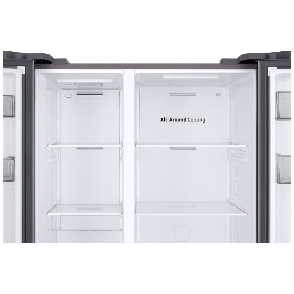 Samsung Bespoke RS20DG4000M9AA Side by Side Counter Depth Refrigerator, 36 inch Width, ENERGY STAR Certified, Counter Depth, 20.5 cu. ft. Capacity, Silver colour