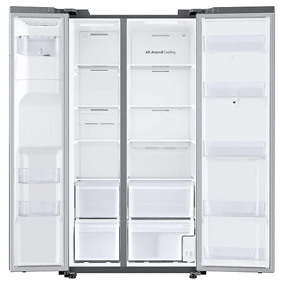 Samsung RS22T5561SR - RS22T5561SR/AC Side by Side Counter Depth Refrigerator, 36 inch Width, ENERGY STAR Certified, Counter Depth, Ice Dispenser (Freezer Located), Water Dispenser (Exterior), 21.5 cu. ft. Capacity,