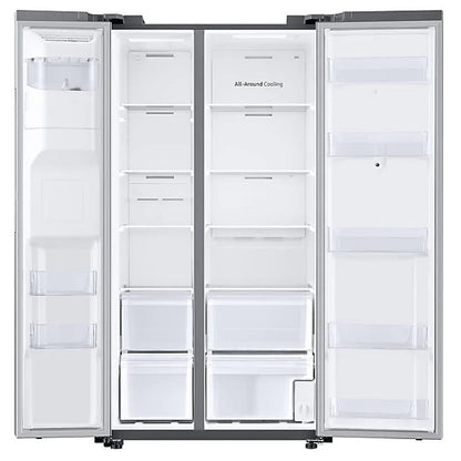 Samsung RS22T5561SR - RS22T5561SR/AC Side by Side Counter Depth Refrigerator, 36 inch Width, ENERGY STAR Certified, Counter Depth, Ice Dispenser (Freezer Located), Water Dispenser (Exterior), 21.5 cu. ft. Capacity,