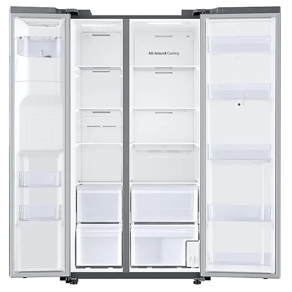 Samsung RS22T5561SR - RS22T5561SR/AC Side by Side Counter Depth Refrigerator, 36 inch Width, ENERGY STAR Certified, Counter Depth, Ice Dispenser (Freezer Located), Water Dispenser (Exterior), 21.5 cu. ft. Capacity,