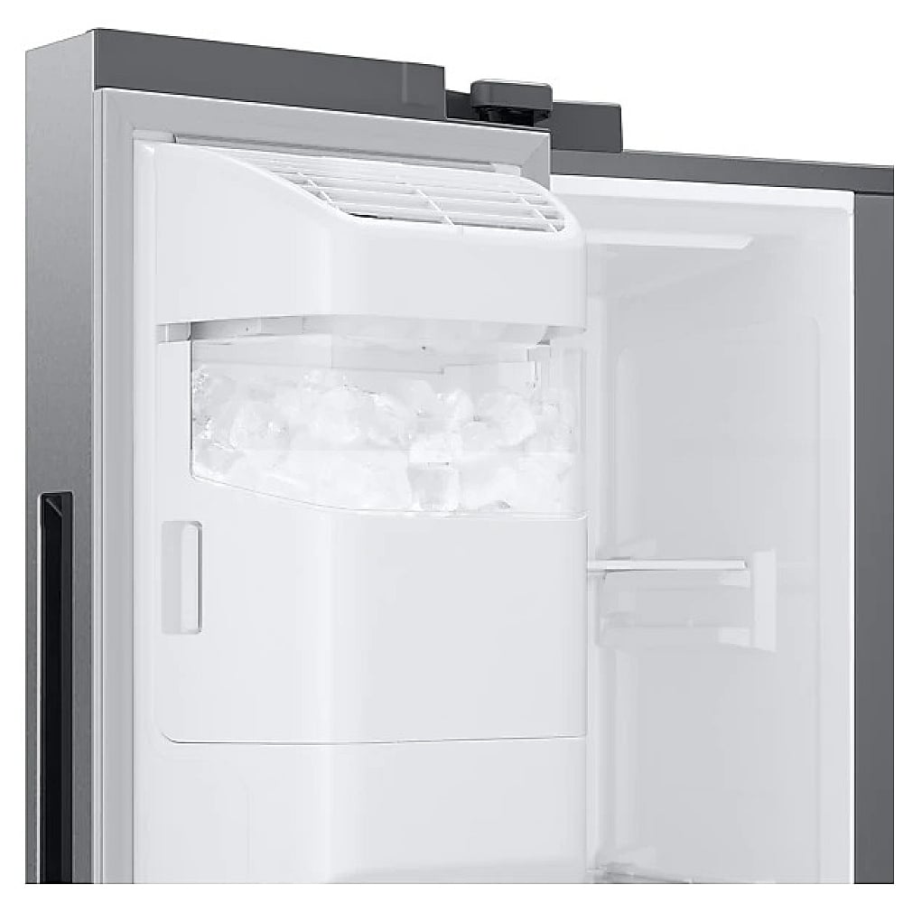 Samsung RS22T5561SR - RS22T5561SR/AC Side by Side Counter Depth Refrigerator, 36 inch Width, ENERGY STAR Certified, Counter Depth, Ice Dispenser (Freezer Located), Water Dispenser (Exterior), 21.5 cu. ft. Capacity,