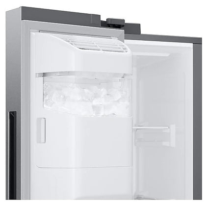 Samsung RS22T5561SR - RS22T5561SR/AC Side by Side Counter Depth Refrigerator, 36 inch Width, ENERGY STAR Certified, Counter Depth, Ice Dispenser (Freezer Located), Water Dispenser (Exterior), 21.5 cu. ft. Capacity,