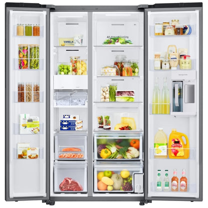 Samsung Bespoke RS23CB760012AA Side by Side Refrigerator, 36 inch Width, ENERGY STAR Certified, Counter Depth, Ice Dispenser (Freezer Located), Water Dispenser (Interior), 22.6 cu. ft. Capacity