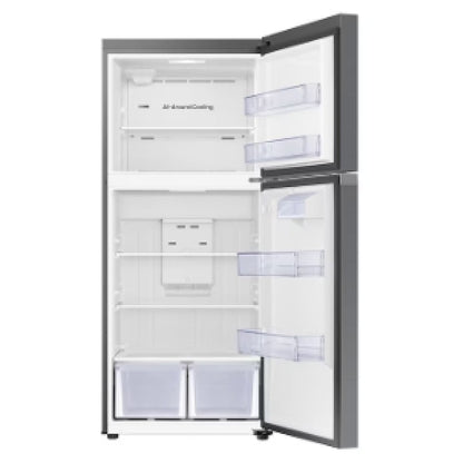 Samsung RT18DG6500SRAC Top Freezer Refrigerator, 30 inch Width, ENERGY STAR Certified, 17.5 cu. ft. Capacity, Optional Ice Maker (Special Order), Stainless Steel colour