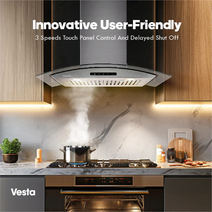 Vesta ROME 30" Stainless Steel Wall-Mount Range Hood