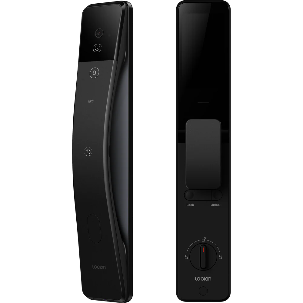 S6 Max - Vein & Face Recognition & Video Doorbell Smart Lock - Black Colour