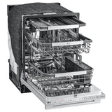 LG Studio SDWB24S3 Dishwasher, 24 inch Exterior Width, 40 dB Decibel Level, Fully Integrated, Stainless Interior, 10 Wash Cycles, 15 Capacity (Place Settings), 3 Loading Racks, Wifi Enabled, Stainless Steel colour