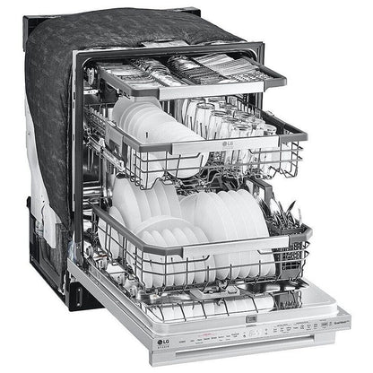 LG Studio Top Control Smart Dishwasher with 1-Hour Wash & Dry, QuadWash Pro™, TrueSteam® and Dynamic Heat Dry™ SDWB24S3