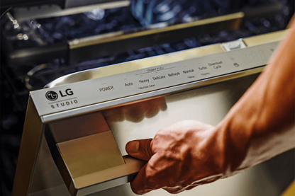 LG Studio Top Control Smart Dishwasher with 1-Hour Wash & Dry, QuadWash Pro™, TrueSteam® and Dynamic Heat Dry™ SDWB24S3