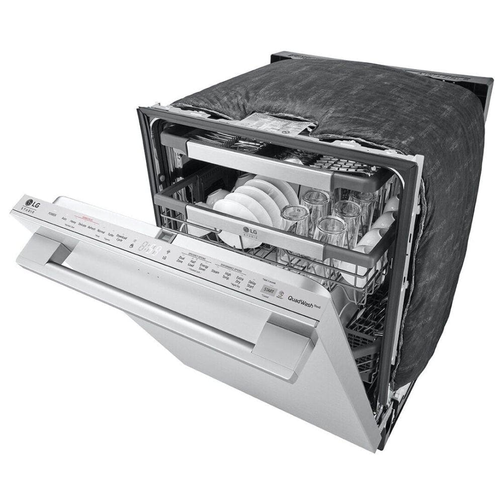 LG Studio Top Control Smart Dishwasher with 1-Hour Wash & Dry, QuadWash Pro™, TrueSteam® and Dynamic Heat Dry™ SDWB24S3