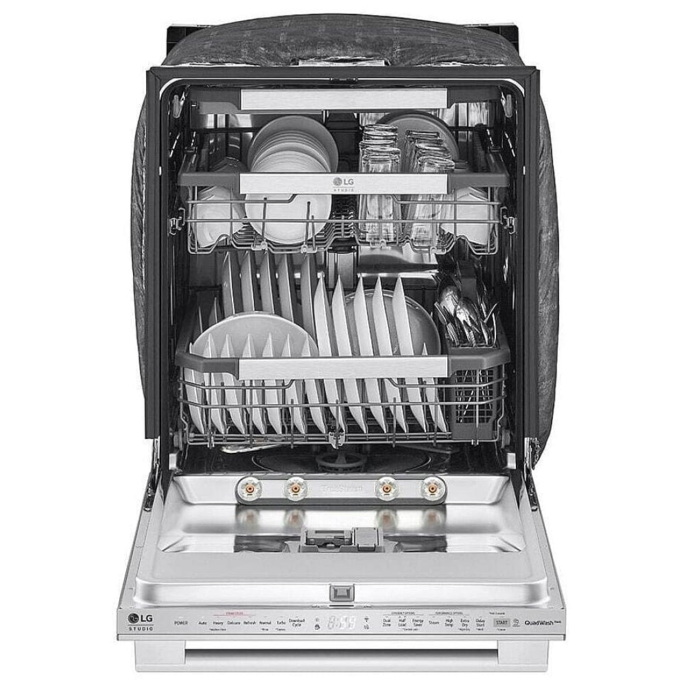 LG Studio Top Control Smart Dishwasher with 1-Hour Wash & Dry, QuadWash Pro™, TrueSteam® and Dynamic Heat Dry™ SDWB24S3