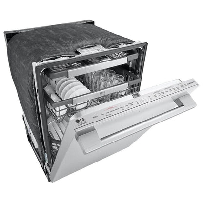 LG Studio Top Control Smart Dishwasher with 1-Hour Wash & Dry, QuadWash Pro™, TrueSteam® and Dynamic Heat Dry™ SDWB24S3