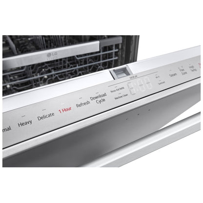 LG Studio Top Control Smart Dishwasher with 1-Hour Wash & Dry, QuadWash Pro™, TrueSteam® and Dynamic Heat Dry™ SDWB24S3
