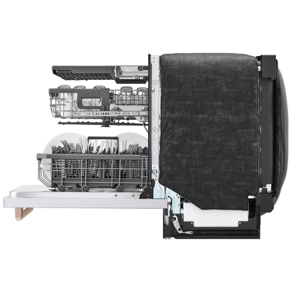 LG Studio SDWB24W3 Dishwasher, 24 inch Exterior Width, 40 dB Decibel Level, Stainless Steel (Interior), Wifi Enabled, Essence White colour