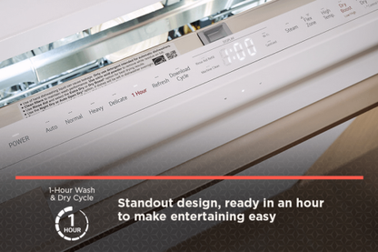 LG Studio SDWB24W3 Dishwasher, 24 inch Exterior Width, 40 dB Decibel Level, Stainless Steel (Interior), Wifi Enabled, Essence White colour