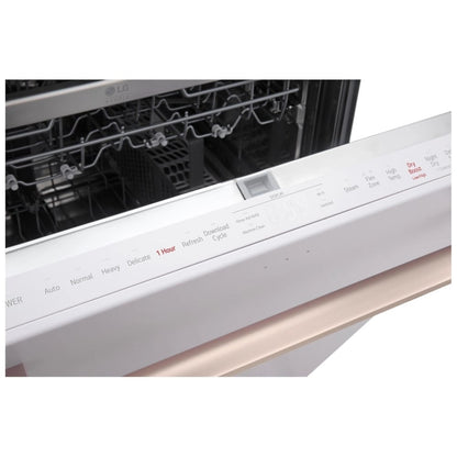 LG Studio SDWB24W3 Dishwasher, 24 inch Exterior Width, 40 dB Decibel Level, Stainless Steel (Interior), Wifi Enabled, Essence White colour