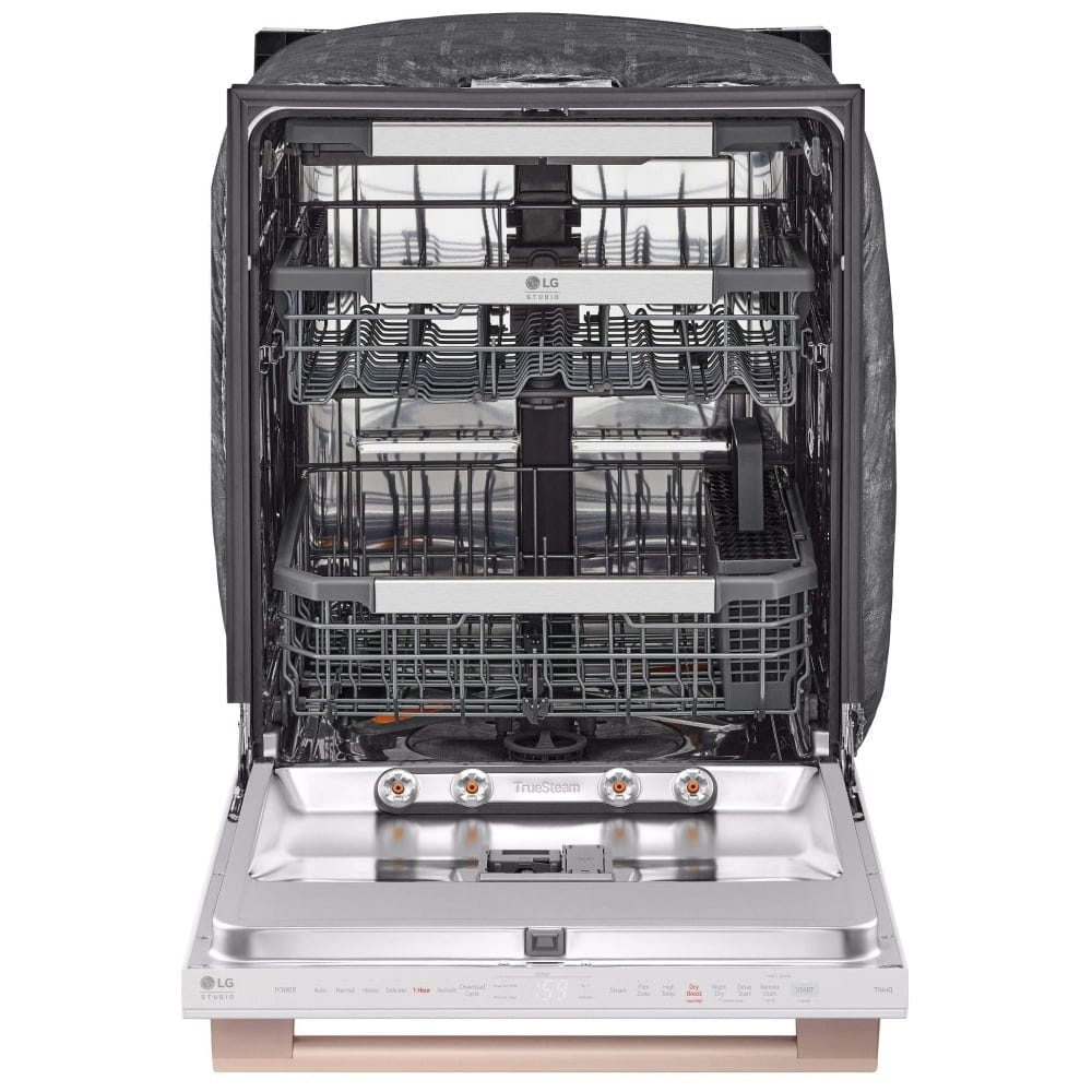 LG Studio SDWB24W3 Dishwasher, 24 inch Exterior Width, 40 dB Decibel Level, Stainless Steel (Interior), Wifi Enabled, Essence White colour
