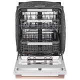 LG Studio SDWB24W3 Dishwasher, 24 inch Exterior Width, 40 dB Decibel Level, Fully Integrated, Stainless Interior, 10 Wash Cycles, 15 Capacity (Place Settings), 3 Loading Racks, Wifi Enabled, Essence White colour